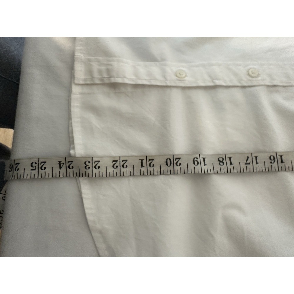 New J Crew‎ Factory Petite Lg  White Sleeveless Shirt Core Basic Casual Office - Picture 7 of 7